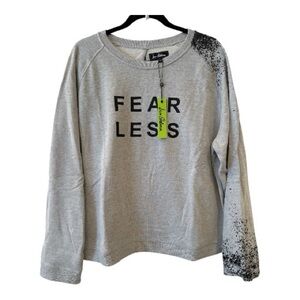 ⭐️NWT⭐️Sam Edelman Fearless pullover, Gray athletic style crewneck sweatshirt.